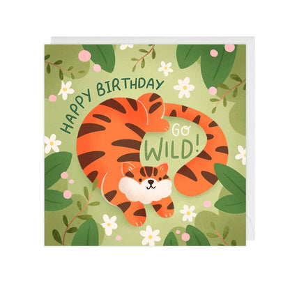 Go Wild! Cute Tiger Animals Children's Birthday Card